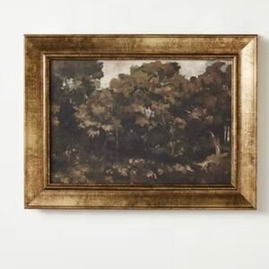 16"x12" Moody Trees Framed Wall Canvas Board - Threshold™ Studio McGee